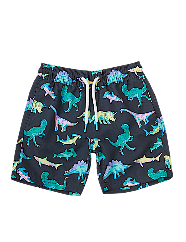 Sustainable Dinosaur Print Swim Shorts (3 Months - 7 Years)
