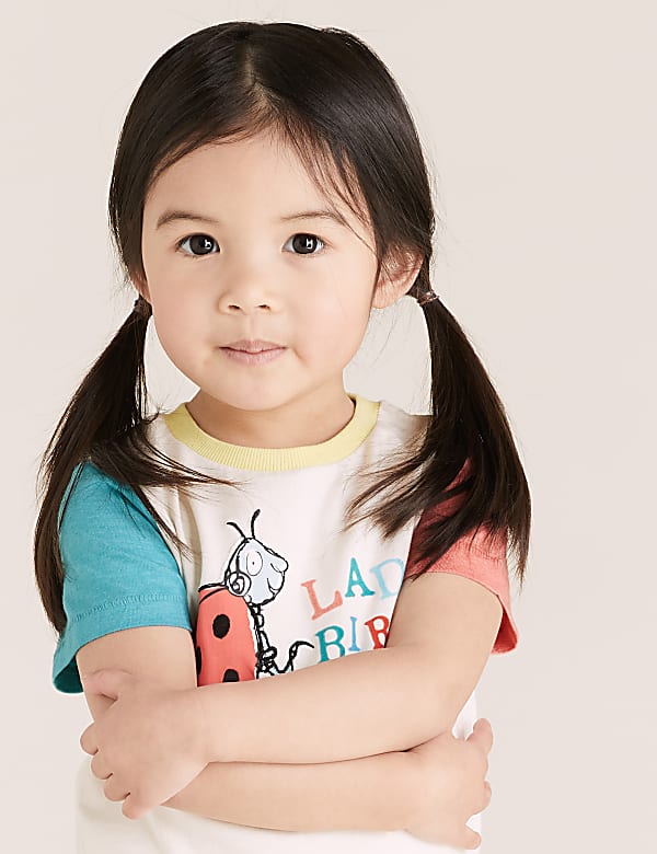 Pure Cotton Roald Dahl™ & NHM™ T-Shirt (2-7 Yrs)