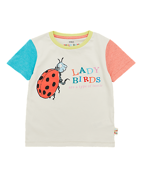 Pure Cotton Roald Dahl™ & NHM™ T-Shirt (2-7 Yrs)