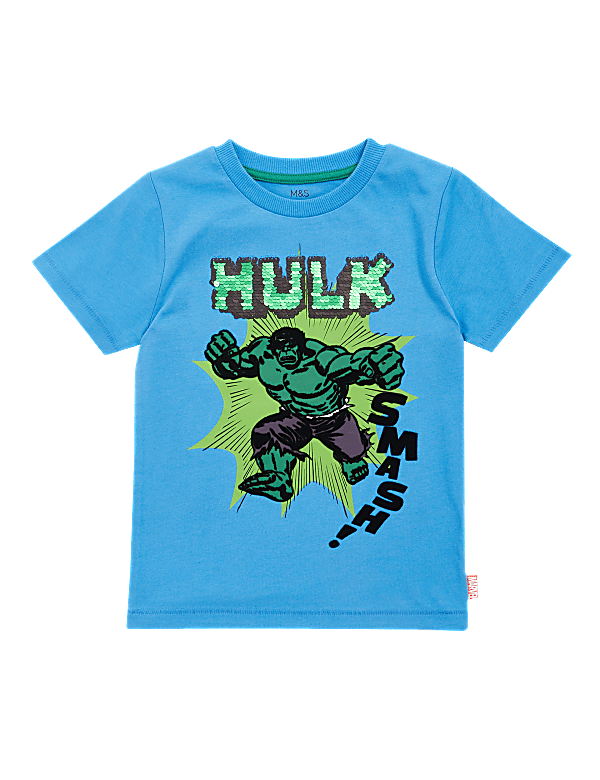 Pure Cotton Hulk™ Reversible Sequin T-Shirt