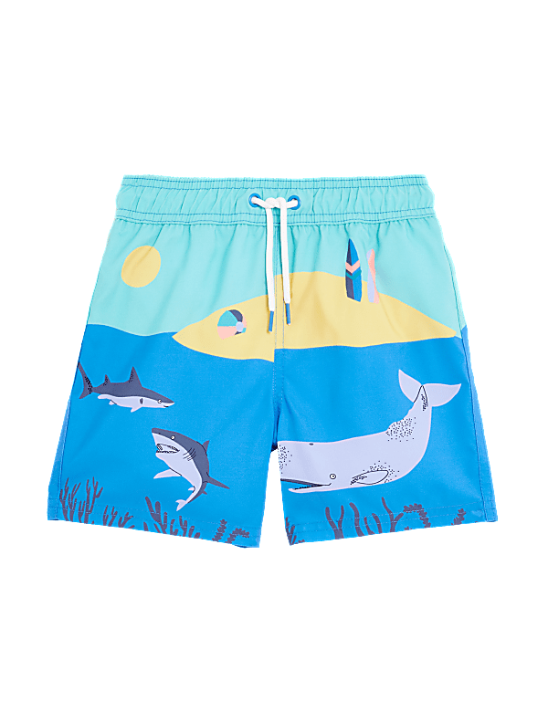 Buy Beach Scene Swim Shorts 2 8 Yrs at Marks Spencer
