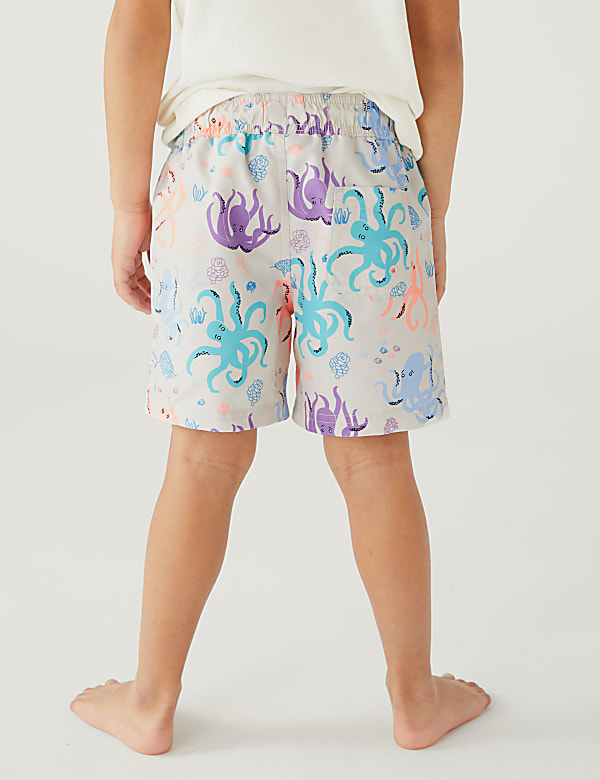 Octopus Print Swim Shorts (2 - 8 Yrs)