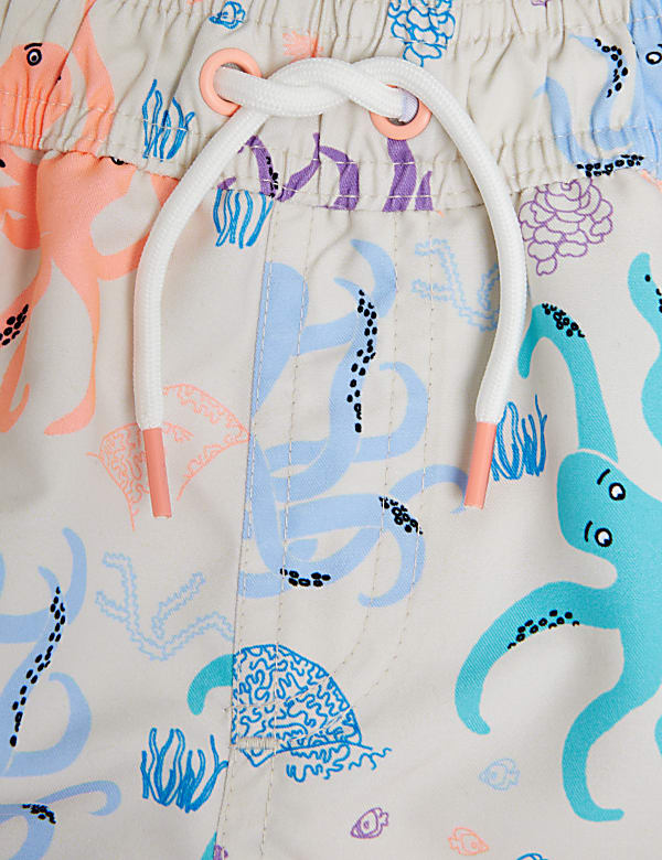 Octopus Print Swim Shorts (2 - 8 Yrs)