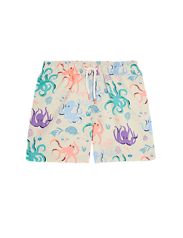 Octopus Print Swim Shorts (2 - 8 Yrs)