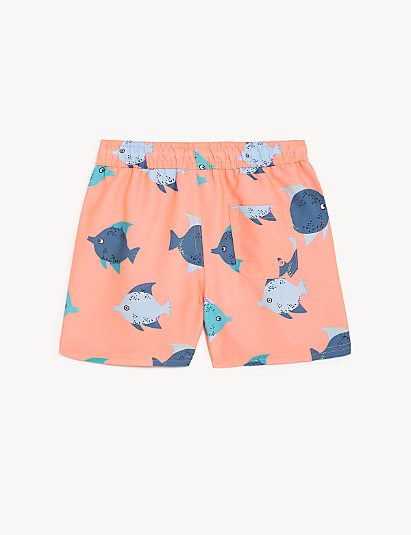Fish Print Swim Shorts (2-8 Yrs)