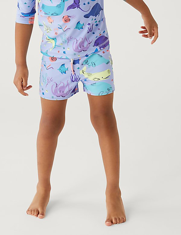 2pk Sea Creatures Swim Trunks