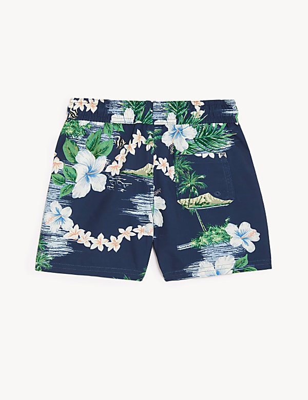 Hawaiian Print Swim Shorts (2-8 Yrs)