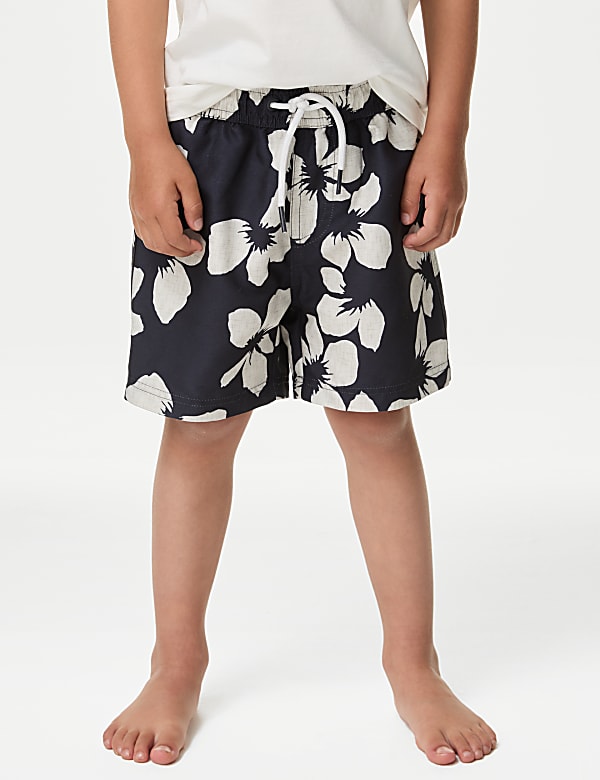 Mini Me Floral Swim Shorts (2-8 Yrs)