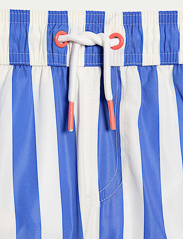 Shorter Length Stripe Swim Shorts (2-8 Yrs)