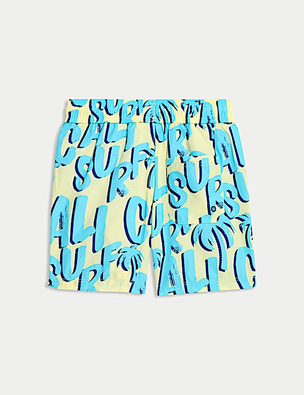 Cali Surf Print Swim Shorts (2-8 Yrs)