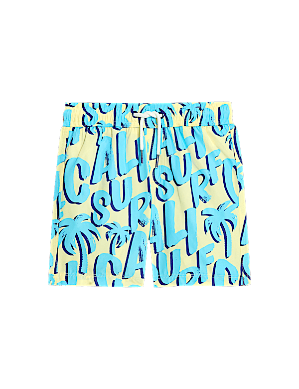 Cali Surf Print Swim Shorts (2-8 Yrs)