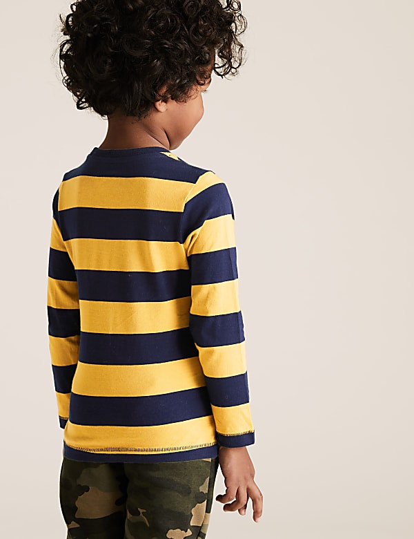 Pure Cotton Stripe Top (2-7 Yrs)
