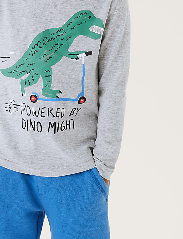 Cotton Rich Dinosaur Print Top
