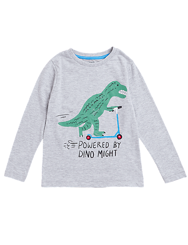 Cotton Rich Dinosaur Print Top