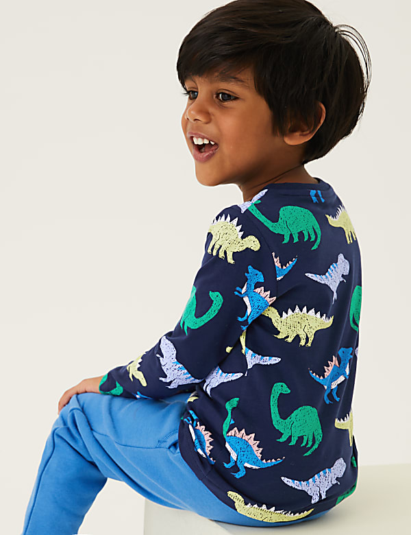 Pure Cotton Dinosaur Top