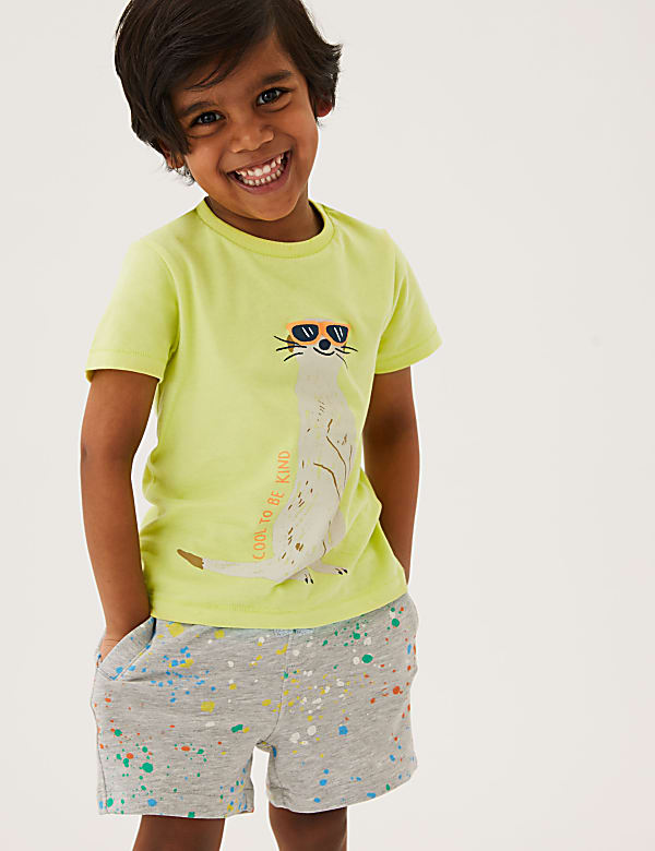 Pure Cotton Meerkat T-Shirt (2-7 Yrs)