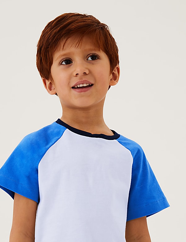Pure Cotton Raglan T-Shirt (2-7 Yrs)