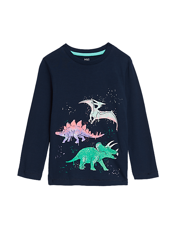Pure Cotton Dinosaur Top (2-8 Yrs)