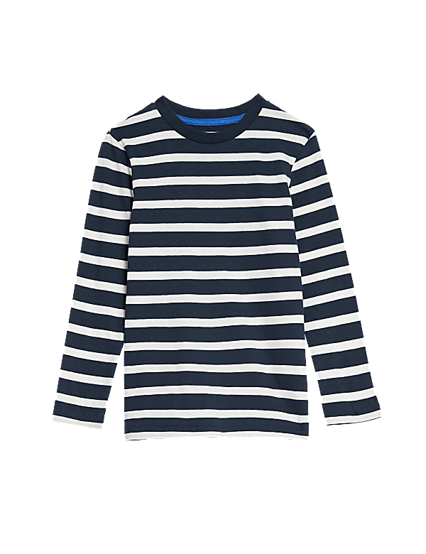 Pure Cotton Striped Top (2-8 Yrs)