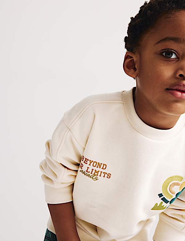 2pc Cotton Rich Sweat & Trousers Outfit (1-8 Yrs) - AU