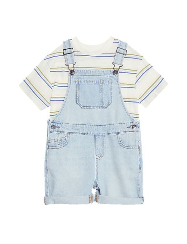 2pc Pure Cotton Striped Outfit (2-8 Yrs)