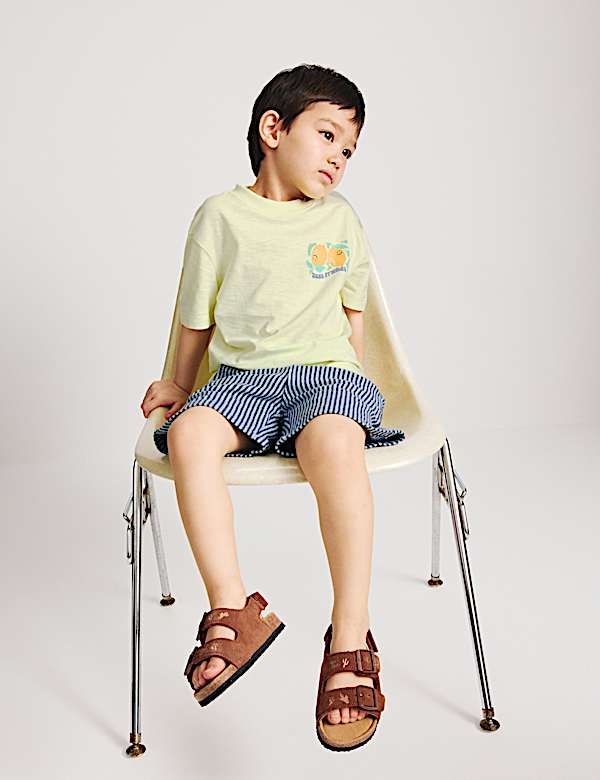 2pc Pure Cotton T-Shirt And Shorts Outfit (2-8 Yrs)