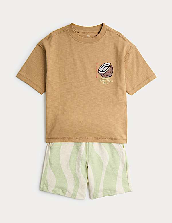 2 Piece Pure Cotton Bali Coconuts Outfit (2-8 Yrs)