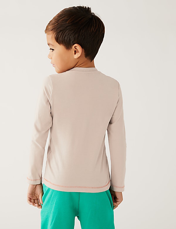 Pure Cotton Happy Slogan Top
