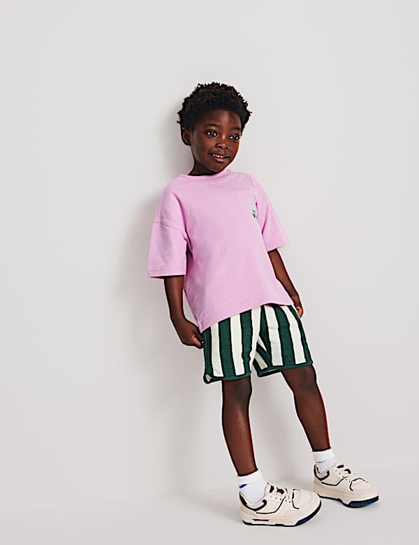 2 Piece Pure Cotton Graphic Top & Bottom Outfit (2-8 Yrs) - CA