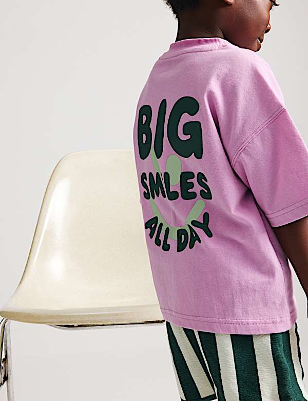 2 Piece Pure Cotton Graphic Top & Bottom Outfit (2-8 Yrs) - CA