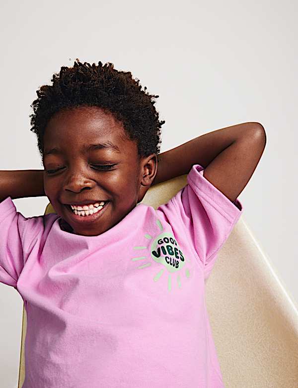 2 Piece Pure Cotton Graphic Top & Bottom Outfit (2-8 Yrs) - CA