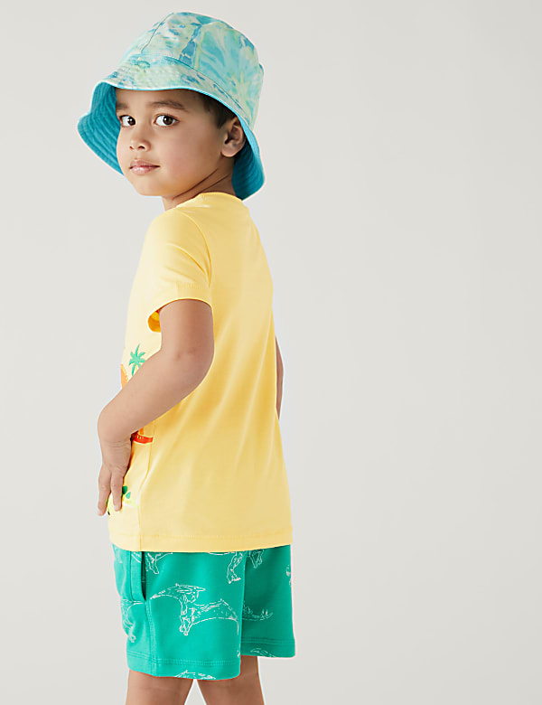 Pure Cotton Dinosaur Print T-Shirt