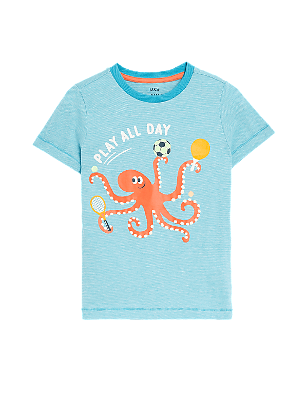 Pure Cotton Octopus T-Shirt