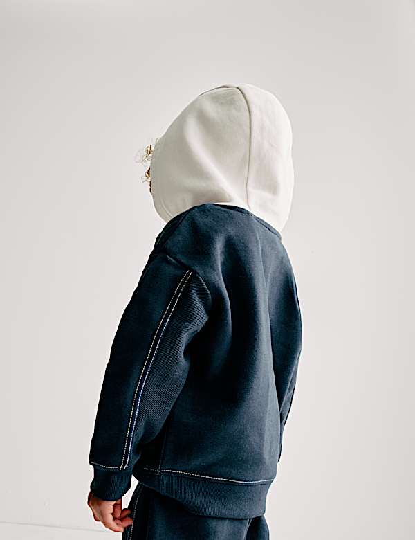 Cotton Rich Hoodie & Jogger Outfit (2-8 Yrs) - GR