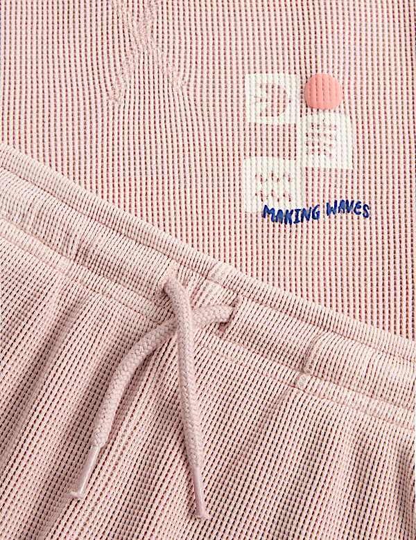 2 Piece Pure Cotton Waffle Outfit (2-8 Yrs)