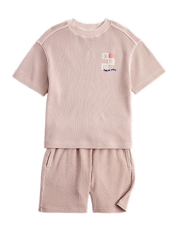 2 Piece Pure Cotton Waffle Outfit (2-8 Yrs)