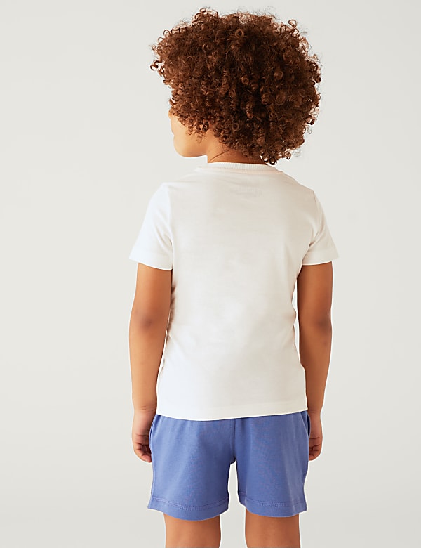 Pure Cotton Tropical Print T-Shirt