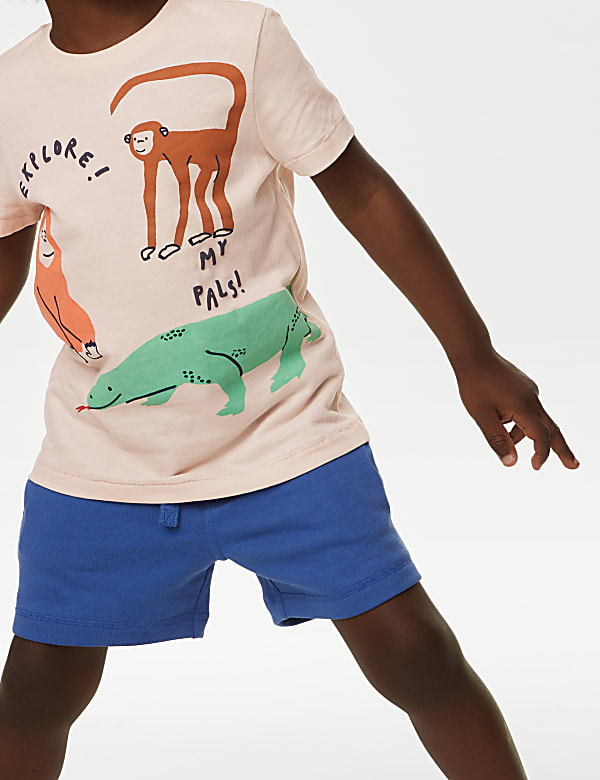 Pure Cotton Animal T-Shirt (2-8 Yrs)