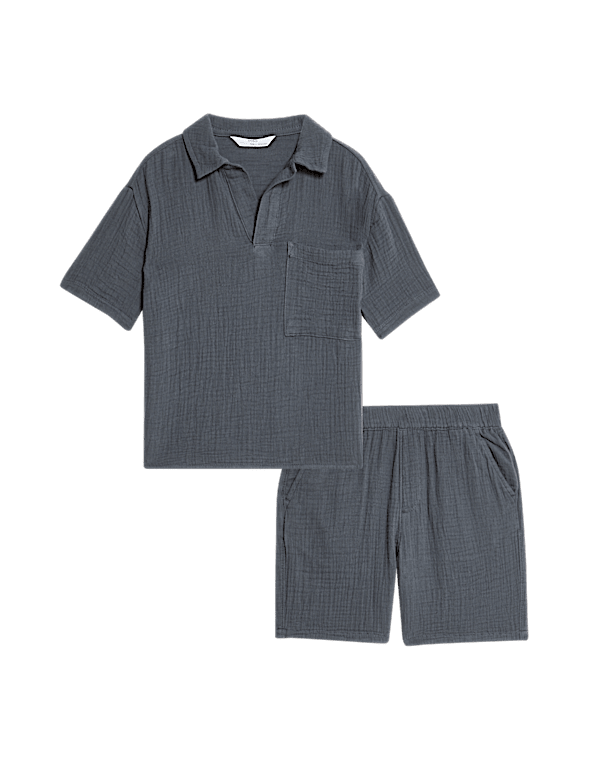 2pc Pure Cotton Top and Shorts Set (2-8 Yrs)