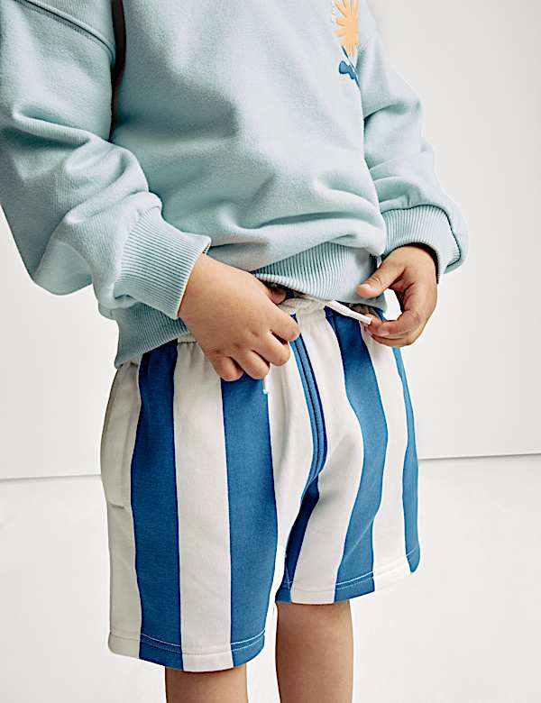 2pc Cotton Rich Sweatshirt and Shorts Set (1-8 Yrs) - SE