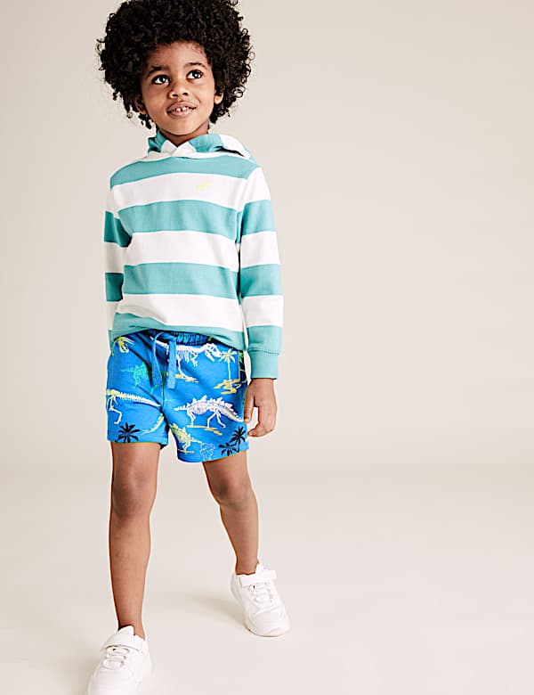 Organic Cotton Dinosaur Skeleton Shorts