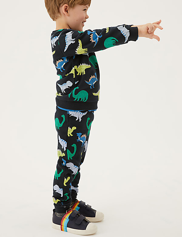 Cotton Rich Dinosaur Joggers (2-7 Yrs)