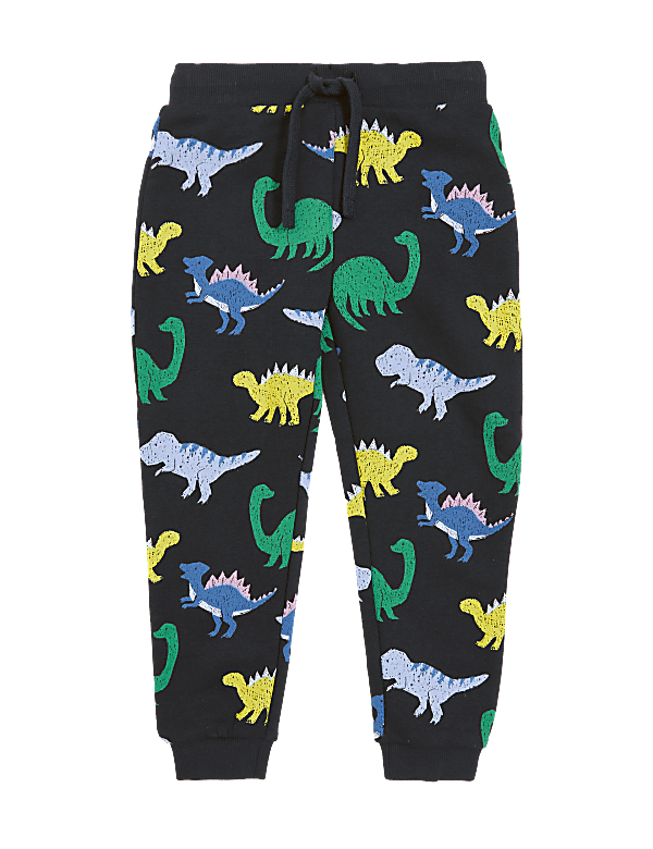 Cotton Rich Dinosaur Joggers (2-7 Yrs)