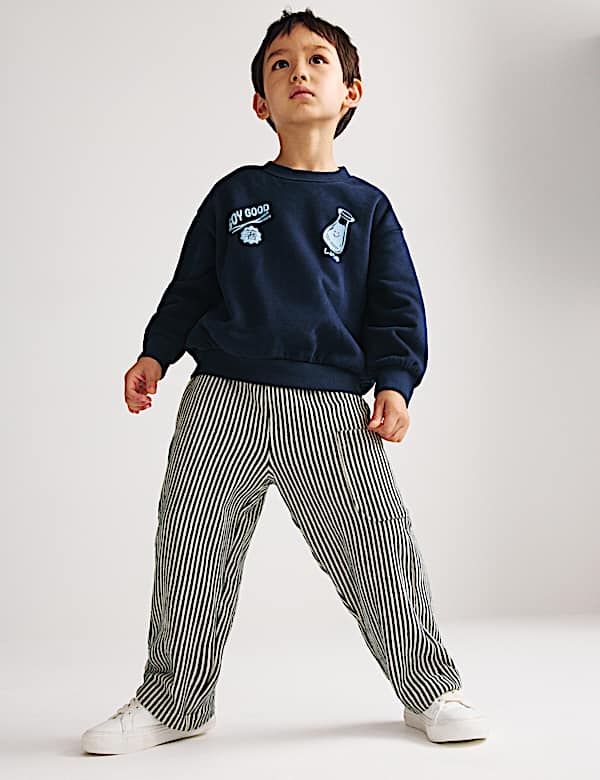 2 Piece Cotton Rich Noodle Graphic Outfit (2-8 Yrs) - UA