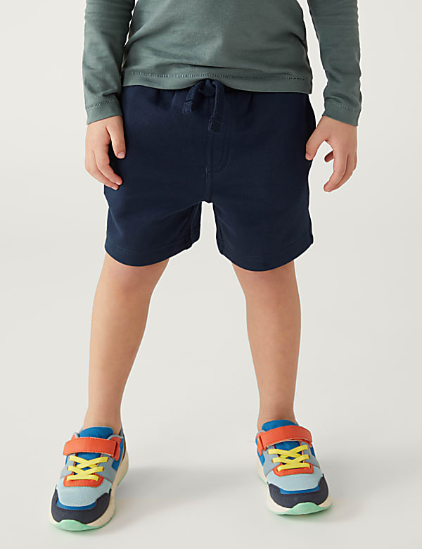 Cotton Mix Plain Regular Fit Shorts