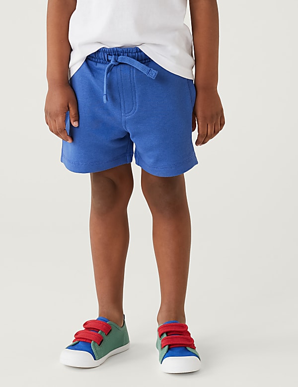 Cotton Mix Plain Regular Fit Shorts