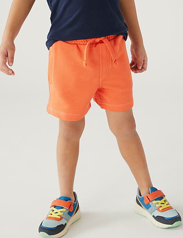 Cotton Mix Plain Regular Fit Shorts