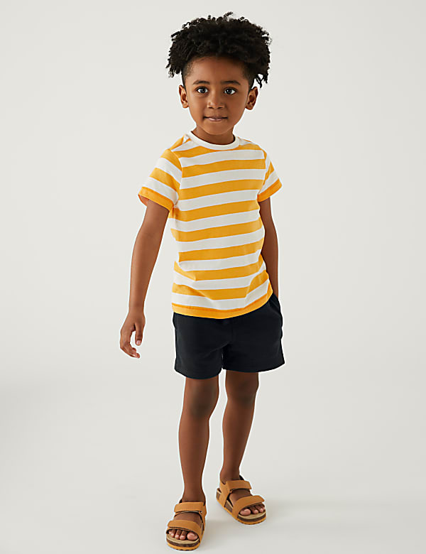 Cotton Mix Plain Regular Fit Shorts