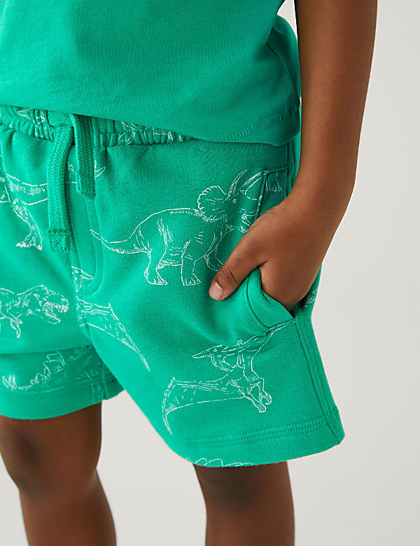 Cotton Rich Dinosaur Shorts
