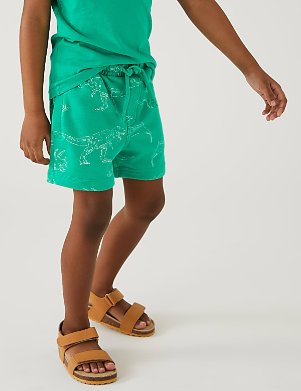 Cotton Rich Dinosaur Shorts